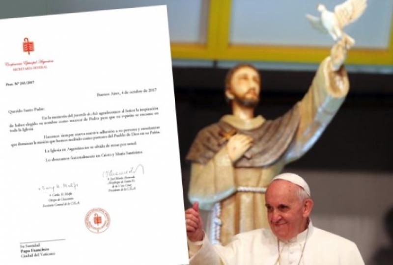 Imagen del contenido Carta del episcopado al Papa con motivo de celebrarse San Francisco
