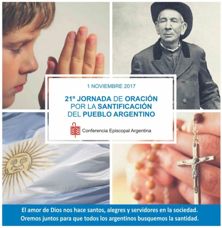 Imagen del contenido 21º Jornada de oración por la santificación del pueblo argentino, 1 nov. 2017
