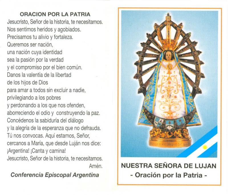 Imagen del contenido Oración a la Patria

Día de la Independencia Argentina
