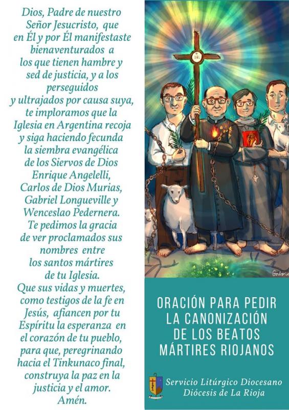 Imagen del contenido Oración en el primer aniversario sobre la Beatifiación de los Mártires Riojanos…