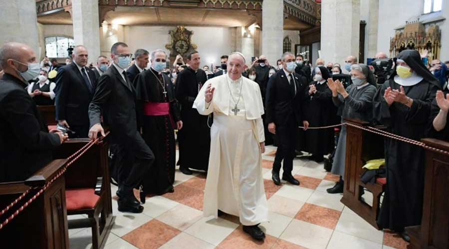 Imagen del contenido Viaje Apostólico del Papa Francisco a Bratislava | Encuentro con Obispos, sacerdotes, religiosos…