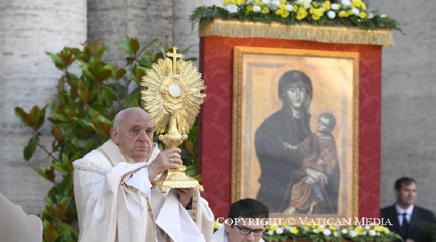 Imagen del contenido Homilía del Papa Francisco en la solemnidad del Cuerpo y la Sangre de Cristo 2024