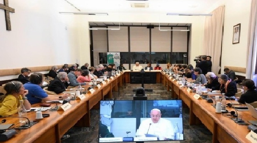 Imagen del contenido El Papa Francisco participó en la celebración del 10mo. aniversario del 1er. Encuentro Mundial de Movimientos…